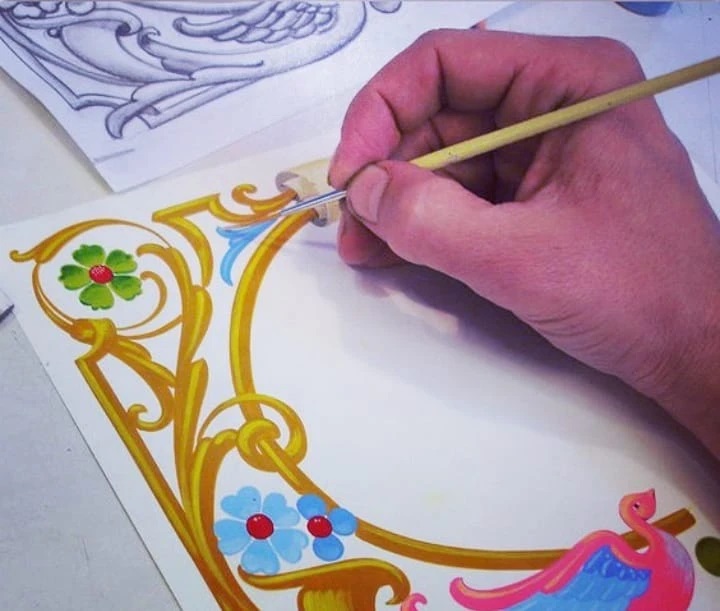 Creative workshop — fileteado porteño and local art in Buenos Aires